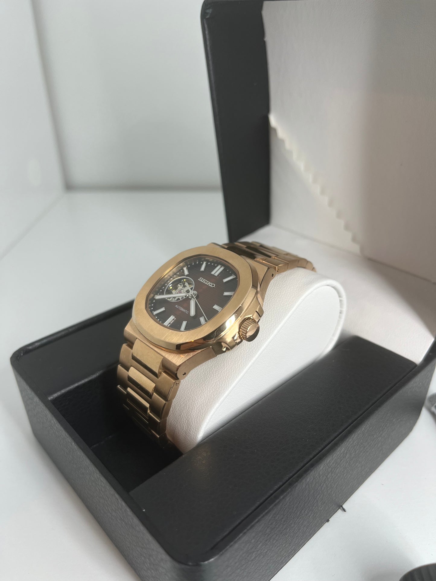 Nautilus Or Rose Caramel Ouverte