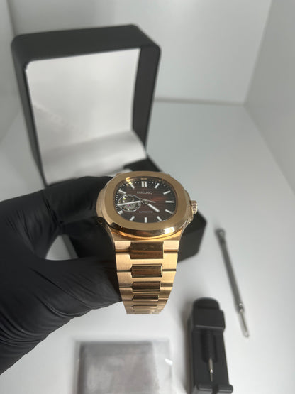 Nautilus Or Rose Caramel Ouverte