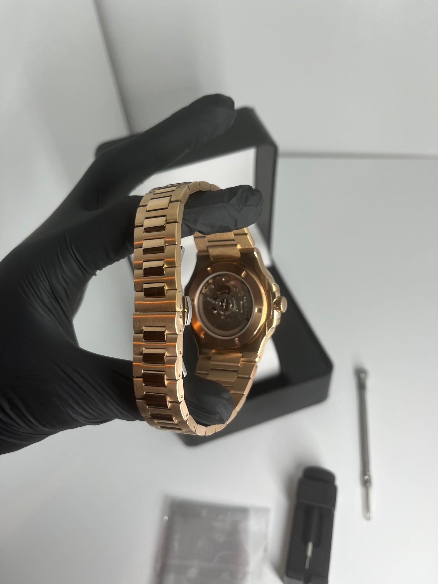 Nautilus Or Rose Caramel Ouverte